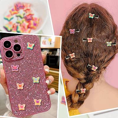 24Pcs 6 Colors Plastic Cabochons KY-AR0001-35-1