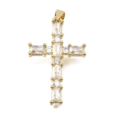 Brass Pave Cubic Zirconia Pendants CU-CBAE7DF-11G-D-1