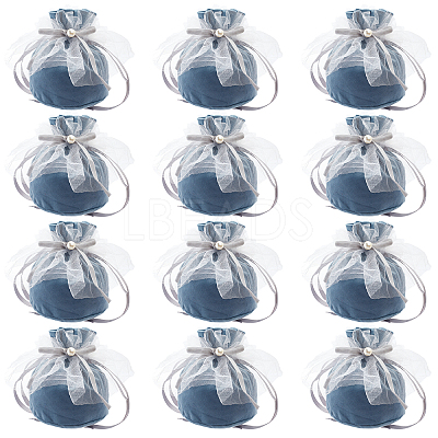 12Pcs Velvet Jewelry Drawstring Gift Bags TP-NB0001-30D-1