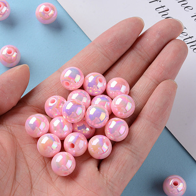 Opaque Acrylic Beads X-MACR-S370-D12mm-A01-1