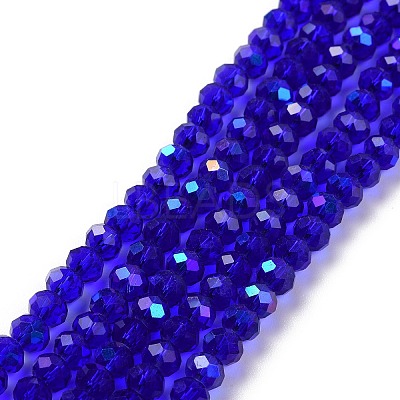 Electroplate Glass Beads Strands EGLA-A034-T1mm-L16-1