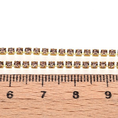 Iron Rhinestone Cup Chains CH-T006-02A-03-1