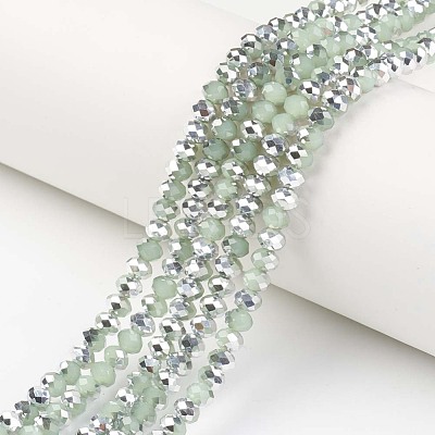Electroplate Glass Beads Strands EGLA-A034-J4mm-M01-1
