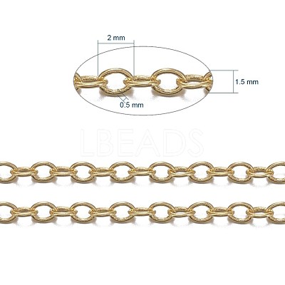 Brass Cable Chains CHC-034Y-G-1