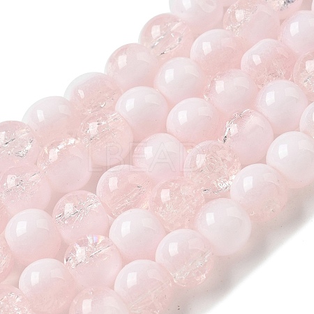 Crackle Glass Beads Strands GLAA-U001-8mm-12-1