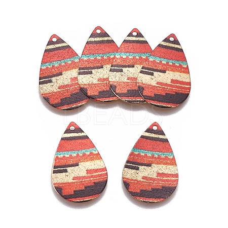 Printed Iron Pendants IFIN-L028-F07-1