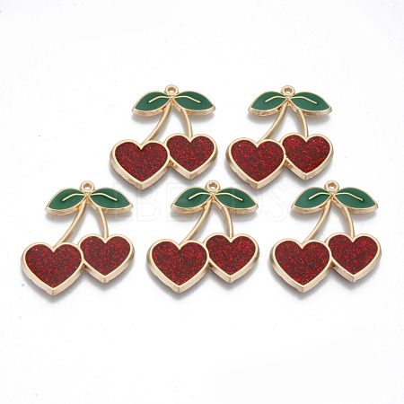 Transparent Epoxy Resin Pendants X-RESI-T047-04KC-RS-1