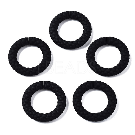 Spray Painted CCB Plastic Linking Rings CCB-Q091-010A-1
