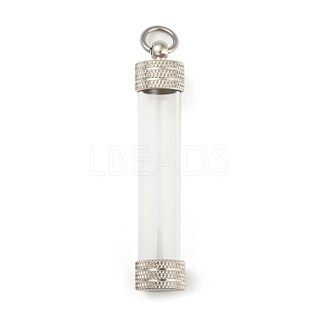 Acrylic Empty Bottle Tube Vial Pendants FIND-D034-01P-1
