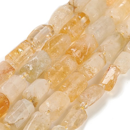 Natural Yellow Quartz Beads Strands G-M403-B20-1