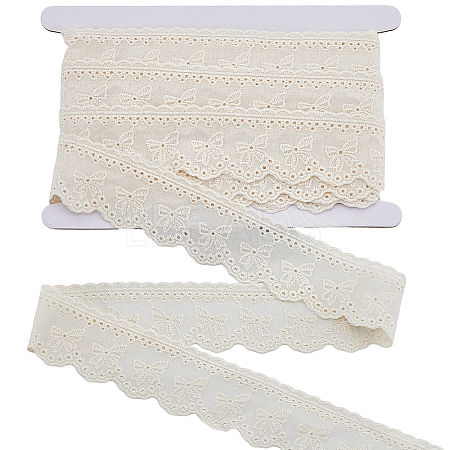 8Yards Flat Hollow Polyester Lace Trim OCOR-GF0006-07A-1