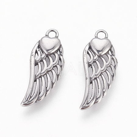 304 Stainless Steel Pendants X-STAS-P217-02AS-1