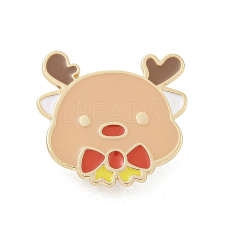 Christmas Theme Cartoon Alloy Brooches JEWB-A025-01B-1