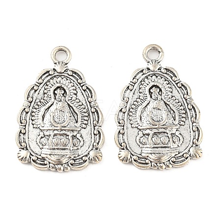 Tibetan Style Alloy Pendants TIBE-P001-58AS-1