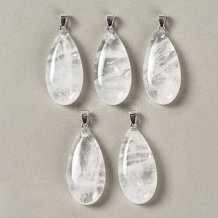 Natural Quartz Crystal Pendants GG-CBACB71-02P-16-1