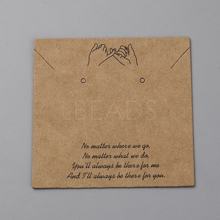 Kraft Paper Jewelry Display Cards CDIS-TAC0010-04A-1