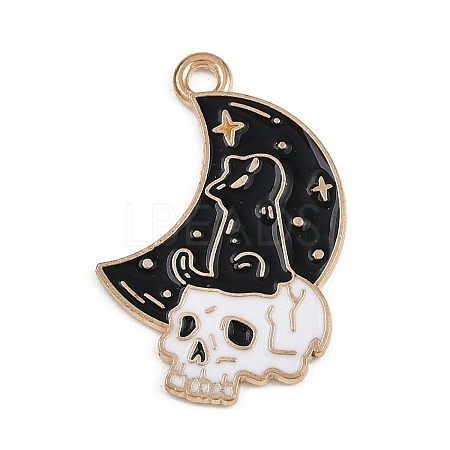 Halloween Alloy Enamel Pendants FIND-I052-01KCG-04-1