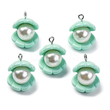 Opaque Resin Pendants RESI-P043-01P-01-1