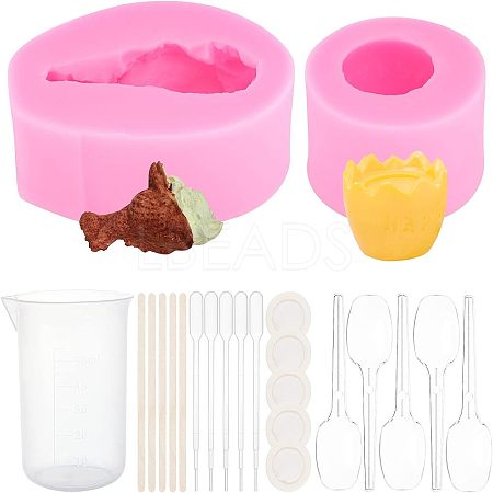 DIY Food Shape Fondant Molds Kits DIY-OC0003-46-1