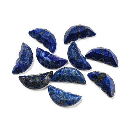 Natural Lapis Lazuli Dyed Butterfly Wing Cabochons G-D078-02G-1