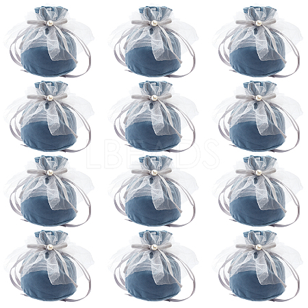 12Pcs Velvet Jewelry Drawstring Gift Bags TP-NB0001-30D-1