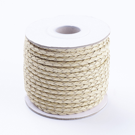 Round Braided Cowhide Cords WL-L009-01N-1