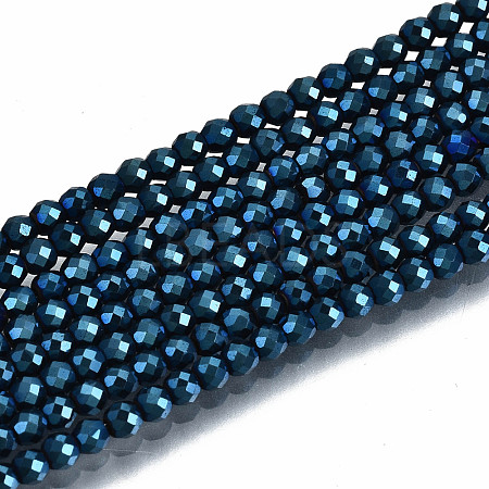 Electroplate Non-magnetic Synthetic Hematite Beads Strands G-T114-59-04-1