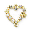 Alloy Crystal Rhinestone Links FIND-WH0110-040LG-2