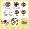12 Sets 3 Colors Flat Round Alloy Snap Buttons FIND-TA0008-15-4