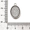 Tibetan Style Oval Alloy Pendant Cabochon Settings PALLOY-D291-39AS-3