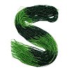 Transparent Gradient Color Glass Beads Strands GLAA-H021-01A-32-2