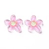 Transparent Epoxy Resin Cabochons CRES-S365-25-2