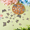 90Pcs 15 Style Tibetan Style Alloy Pendants FIND-TA0003-54-7