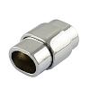 Rectangle Alloy Magnetic Clasps with Glue-in Ends for Jewelry Making LS-PALLOY-S008-1