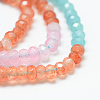 Natural White Jade Bead Strands G-R343-2x4-34-2