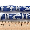 Blue Tibetan Style dZi Beads Strands TDZI-NH0001-B06-01-5