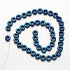 Electroplate Non-magnetic Synthetic Hematite Beads Strands G-F300-03B-3