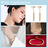 100Pcs 4 Styles Brass Spacer Beads KK-WR0001-52-5