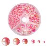Rainbow ABS Plastic Imitation Pearl Beads OACR-YW0001-03D-1