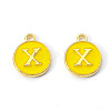 Golden Plated Alloy Enamel Charms LS-X-ENAM-S118-09X-2