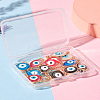 32Pcs 16 Styles Evil Eye Zinc Alloy Epoxy Resin Connector Charms ENAM-TA0001-33-28