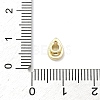 Teardrop Brass Micro Pave Cubic Zirconia Cabochons KK-P345-13G-B06-3