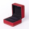 Square Plastic Jewelry Ring Boxes OBOX-F005-03C-2