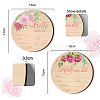 2Pcs 2 Style Single-face Printed Wooden Baby Photo Props DJEW-WH0600-002-2