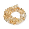 Heated Natural Citrine Beads Strands X-G-C293-A03-8mm-4