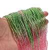 Transparent Painted Glass Beads Strands X1-DGLA-A034-T1mm-A18-2