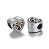 Hollow 925 Sterling Silver European Beads OPDL-L017-032TASG-2