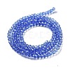 Electroplate Transparent Glass Beads Strands EGLA-A035-T3mm-A14-2
