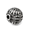Engraved 304 Stainless Steel Beads STAS-H263-17AS-3