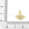 Brass Micro Pave Cubic Zirconia Pendants KK-F938-37G-01-3